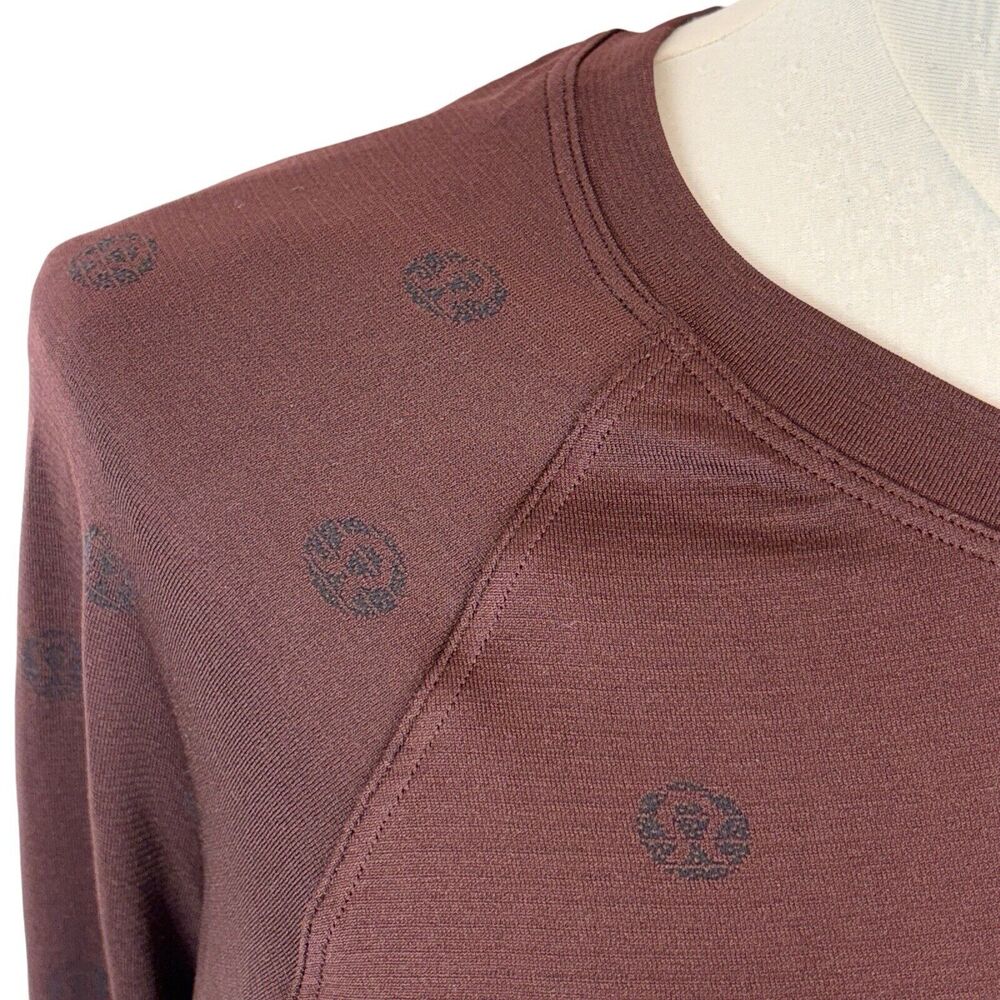 Lululemon Swiftly Tech 2.0 Long Sleeve Yogo Pop Cassis/Black Sz 8 Logos!! MINT ! - Picture 3 of 15